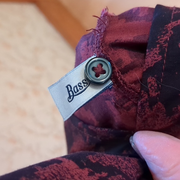 G.H Bass Houndstooth Convertible Sleeve Covered Button Hi/Low Tunic Blouse S - Picture 9 of 11